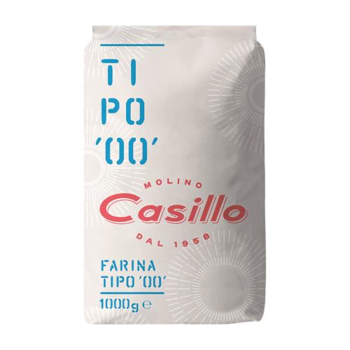 Casillo Tipo '00' liszt, 1kg, alacsony glutén tartalmú (soft) - W 200