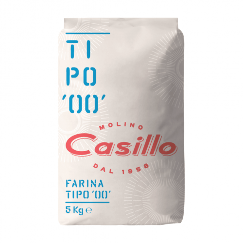 Casillo Tipo '00' liszt, 5kg, alacsony glutén tartalmú (soft) -  W 200