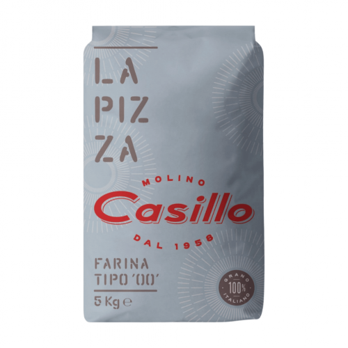 Casillo La Pizza Tipo '00' liszt, 5kg, alacsony glutén tartalmú (soft) - W 260