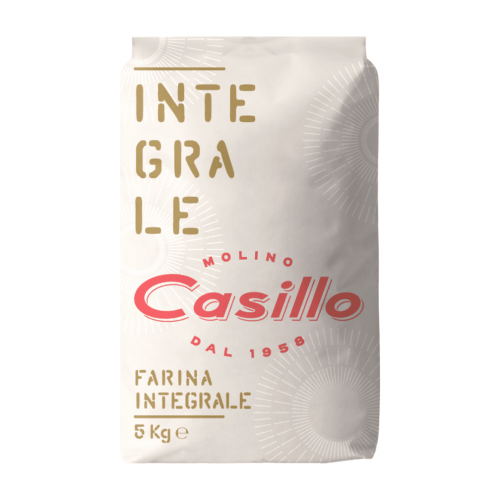 Casillo Integrale teljeskiőrlésű liszt, 5kg, alacsony glutén tartalmú (soft) - W 220