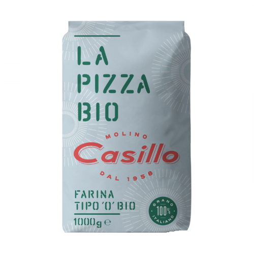 Casillo La Pizza Tipo '00' Bio liszt, 1kg, alacsony glutén tartalmú (soft) - W 260