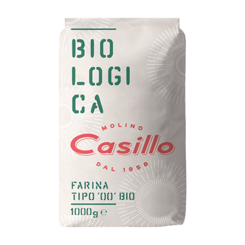 Casillo Biologica liszt, 1kg, alacsony glutén tartalmú (soft)