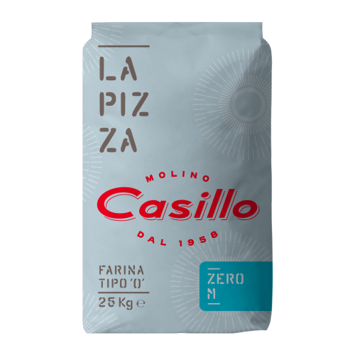 Casillo La Pizza Tipo '0' M liszt, 25kg, alacsony glutén tartalmú (soft) - W 290