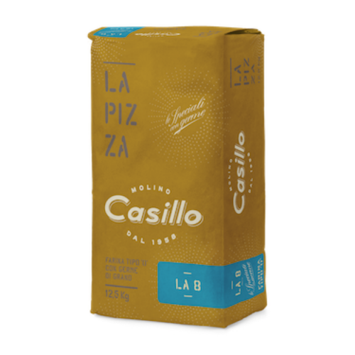 Casillo La Pizza Tipo '0' LA 8 liszt, 12,5kg, alacsony glutén tartalmú (soft) - W 300