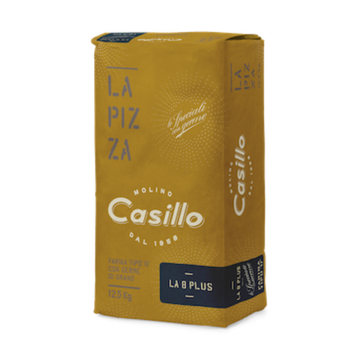 Casillo La Pizza Tipo '0' LA 8 PLUS liszt, 12,5kg, alacsony glutén tartalmú (soft) - W 350