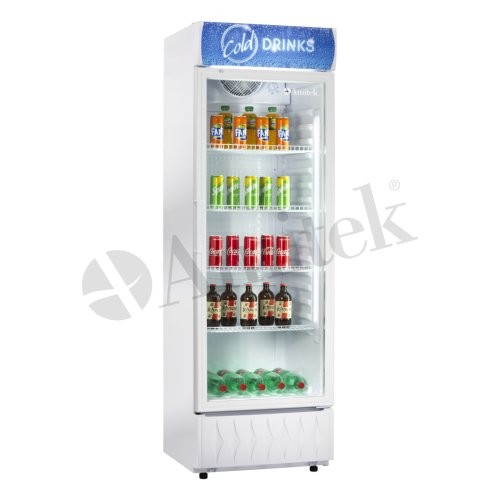 AMITEK AX405RG üvegajtós italhűtő, 375L