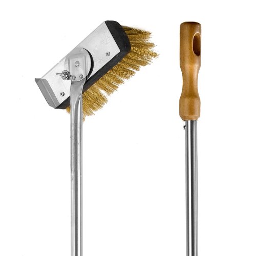 Lilly Codroipo 105 puha rézkefe, kemence tisztító kefe, forgatható fejjel