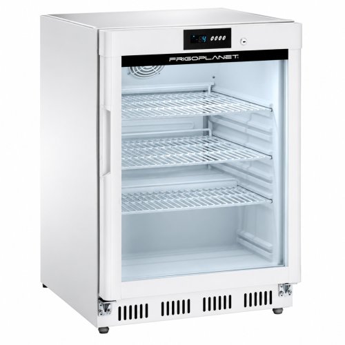 Frigoplanet AKD200RG – Üvegajtós hűtőszekrény, 140 liter