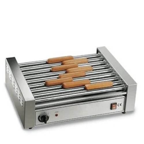 Sirman GW 9 görgős virsligrill, 9 görgős hot dog grill rozsdamentes acélból