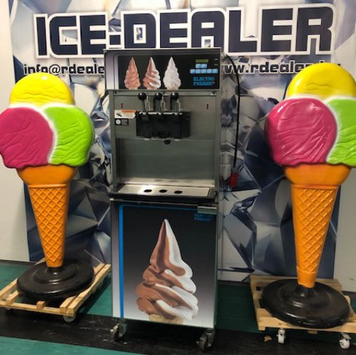 Electro Freeze 3 karos lágyfagylaltgép, csavaros fagylalt