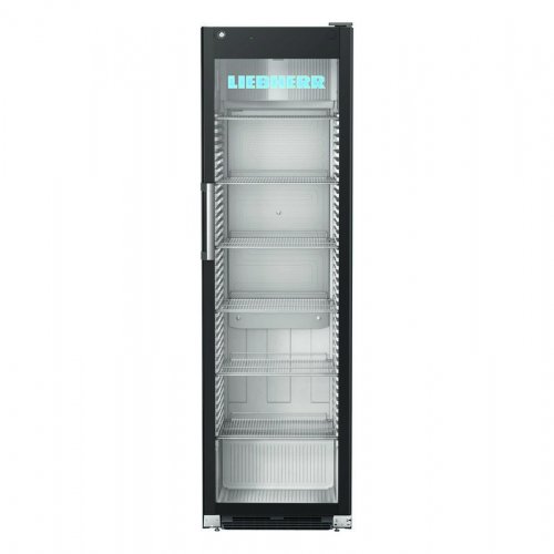 LIEBHERR 449 literes hűtőszekrény, ventilációs hűtéssel, üveg ajtó