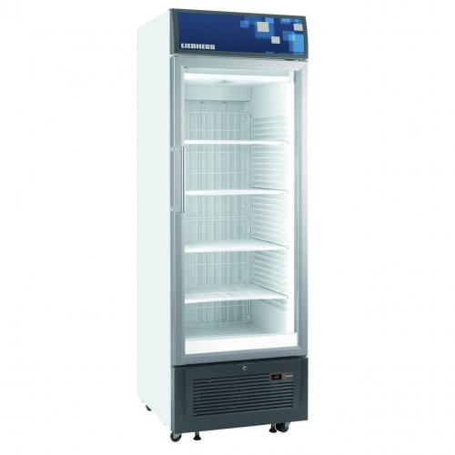 LIEBHERR 461 literes mélyhűtő, ventilációs hűtéssel, üveg ajtóval
