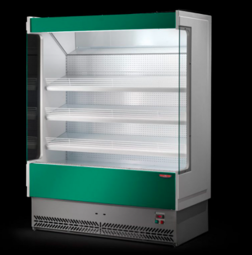 TECNODOM VULCANO 80 fali hűtő regál, zöldséges hűtő, légfüggönyős, külső aggregáttal - 187