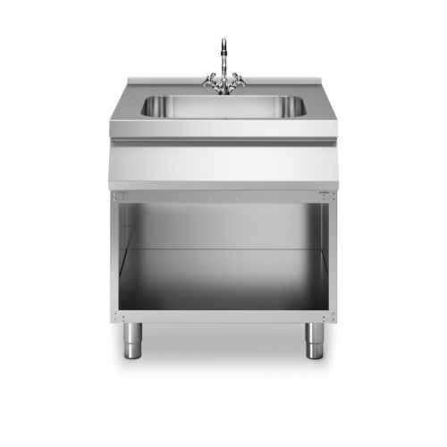 Modular Roc 700-as álló, semleges elem, alsó tárolóval, mosogatóval, 800 mm