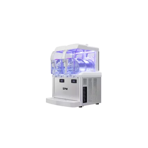 SPM SP 2 UV Hidegkrém adagoló, 2x5 literes hőszigetelt tartállyal, LED világítási rendszerrel, UV fertőtlenítési rendszerrel, mechanikus vezérléssel
