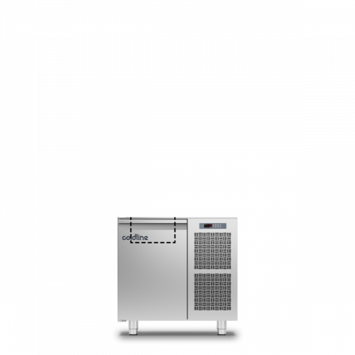 Coldline TS09/1MD-710 Saladette GN pult 1 ajtóval -2°+8°C hőmérsékletű 710 mm magasságú, pult alá helyezhető